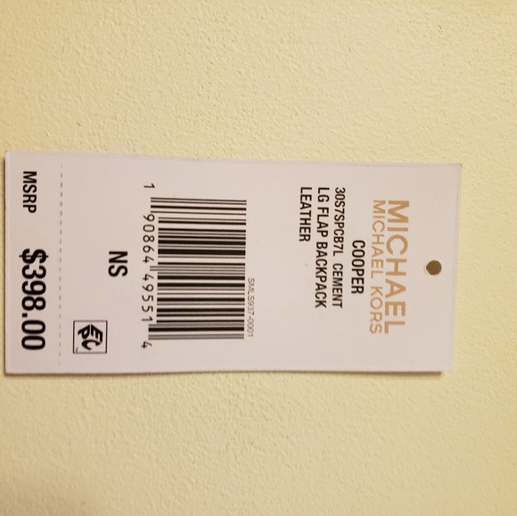 M. Kors Rare Large 'COOPER' Leather Backpack Purse - Picture 3 of 8